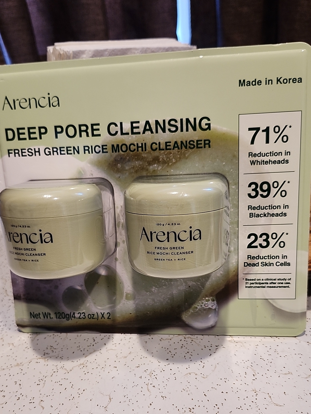 Fresh Green Rice Mochi Deep Pore Cleanser - Green